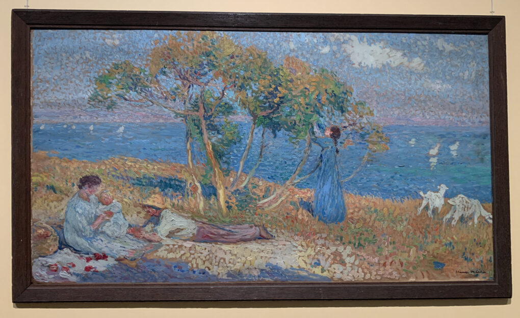 アンリ・マルタン　「ガブリエルと無花果の木」1911年　70×126cm