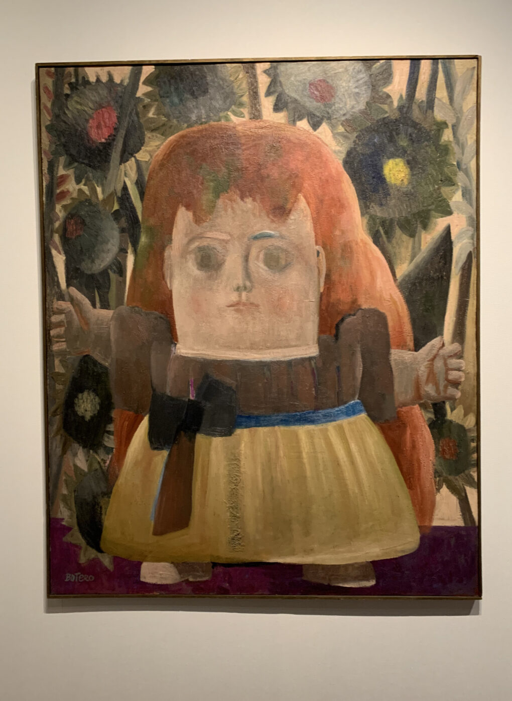フェルナンド・ボテロ　「庭で迷う少女」　19５9年　油彩/キャンバス　160×130cm