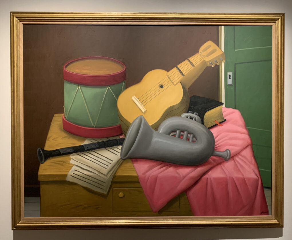 フェルナンド・ボテロ　「楽器」　1998年　油彩/キャンバス　133×172cm