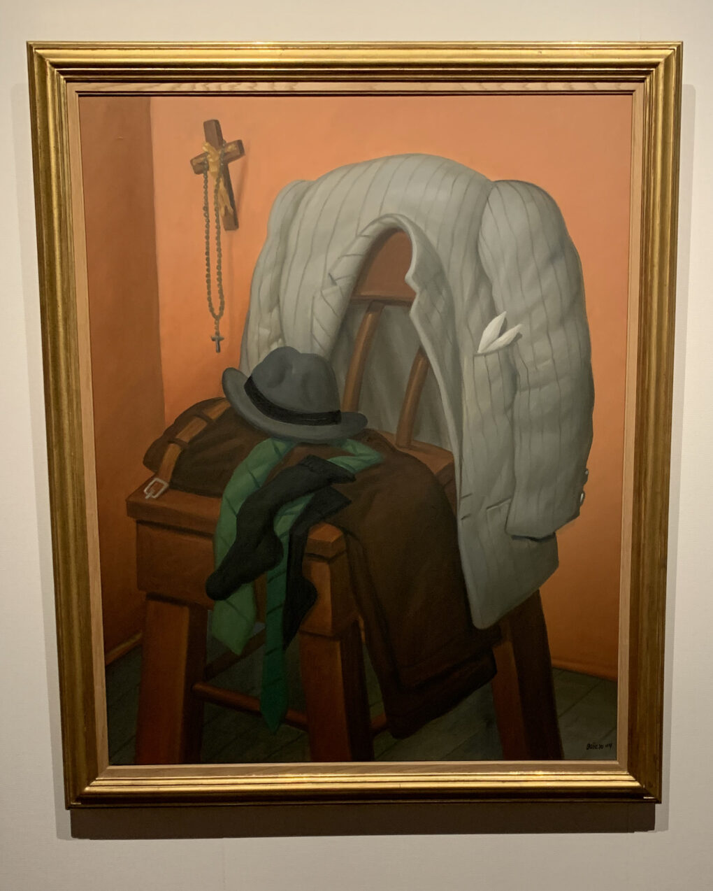 フェルナンド・ボテロ　「室内」　2004年　油彩/キャンバス　123×99cm