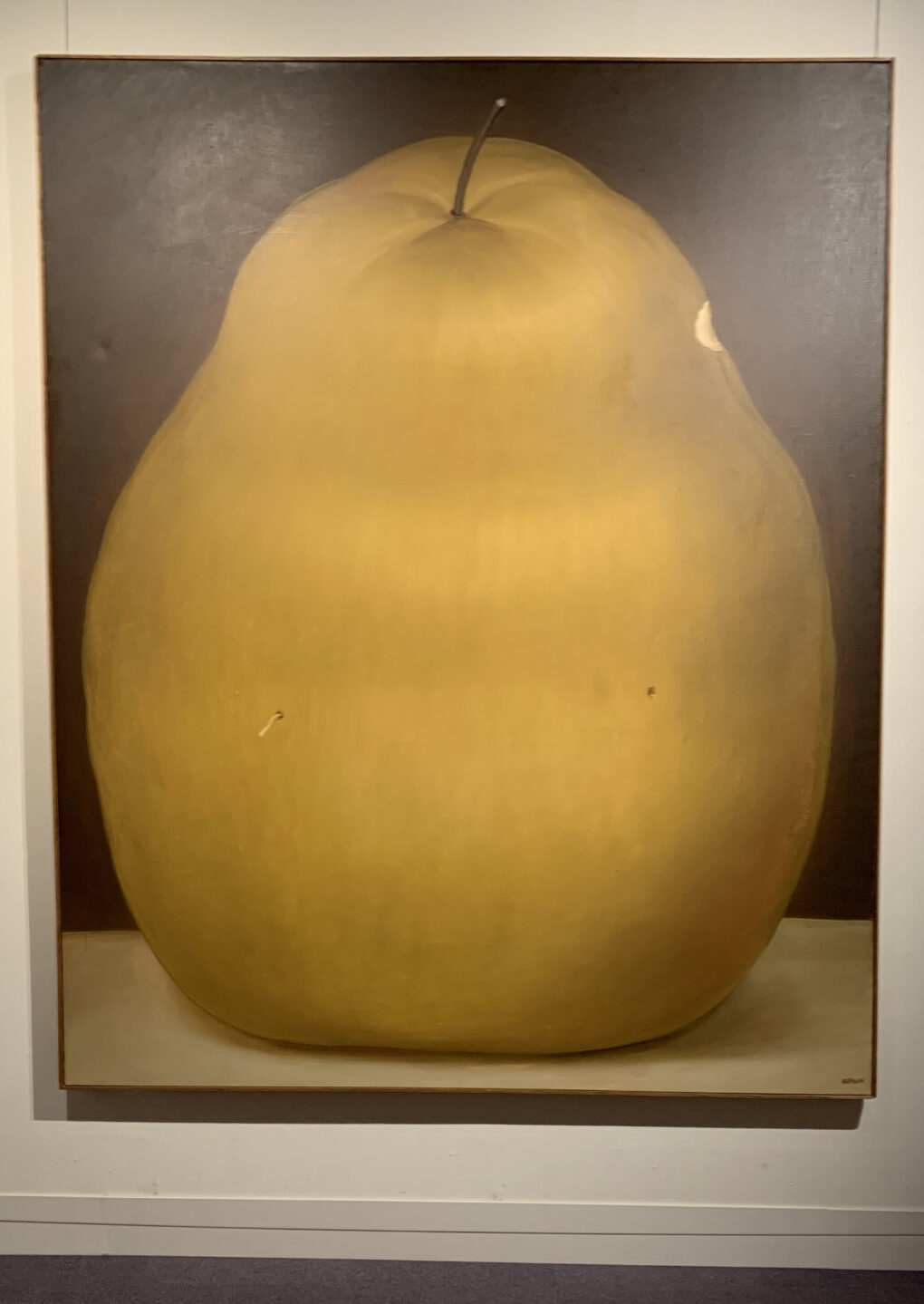 フェルナンド・ボテロ　「洋梨」　1975年　油彩/キャンバス　241×196cm