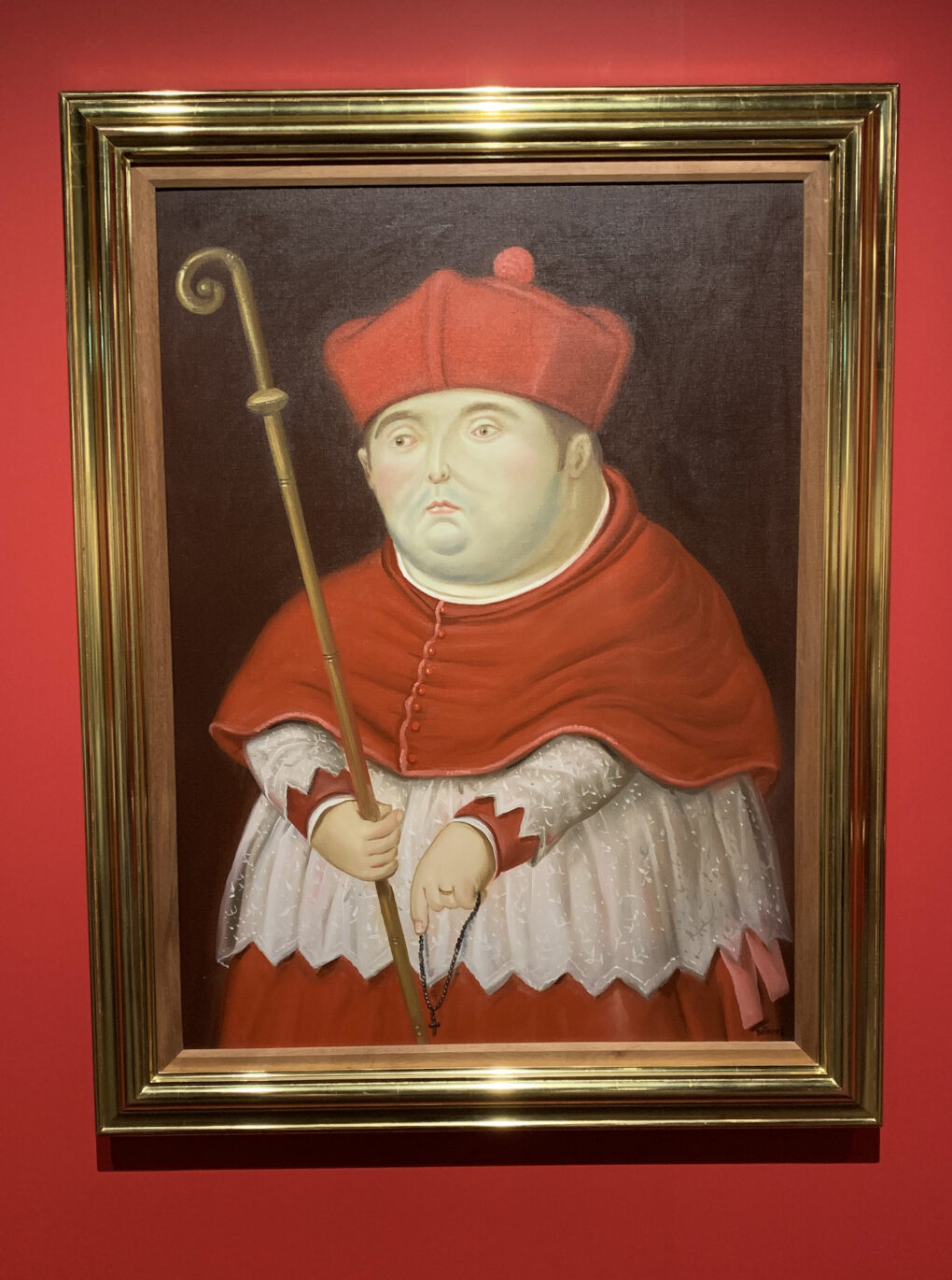 フェルナンド・ボテロ　「枢機卿」　1998年　油彩/キャンバス　97×71cm