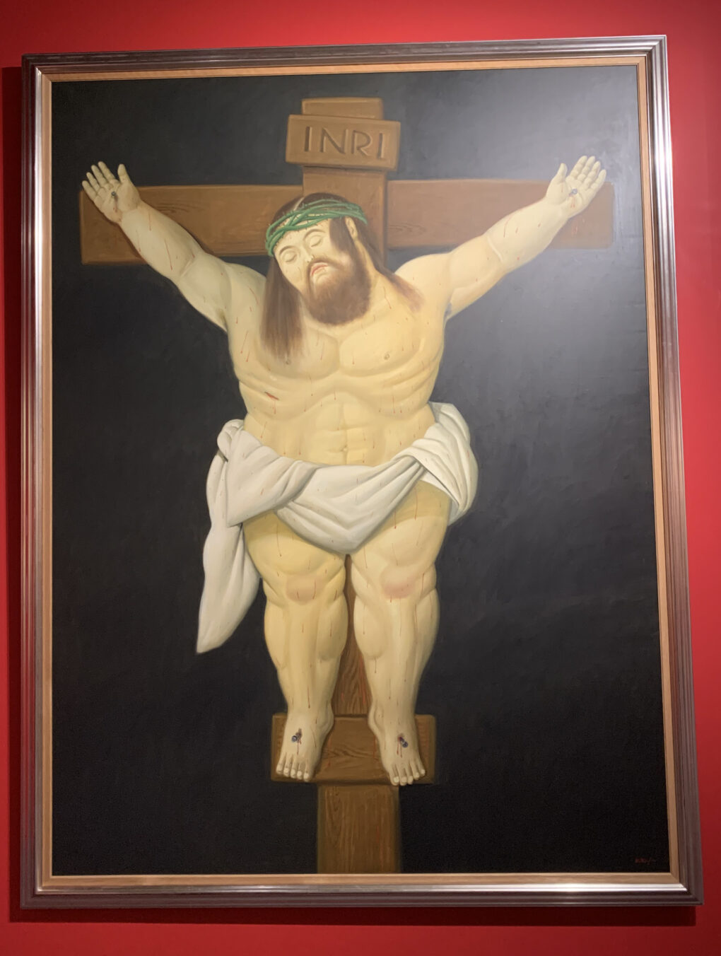 フェルナンド・ボテロ　「キリスト」　2000年　油彩/キャンバス　255×192cm