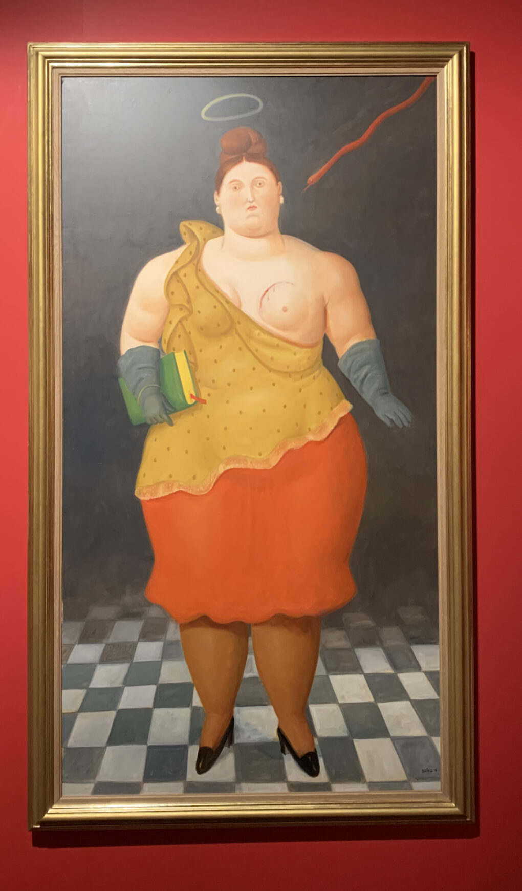 フェルナンド・ボテロ　「聖バルバラ」　2014年　油彩/キャンバス　189×100cm