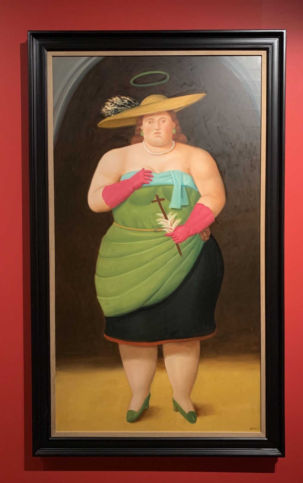 フェルナンド・ボテロ　「聖カシルダ」　2014年　油彩/キャンバス　181×100cm
