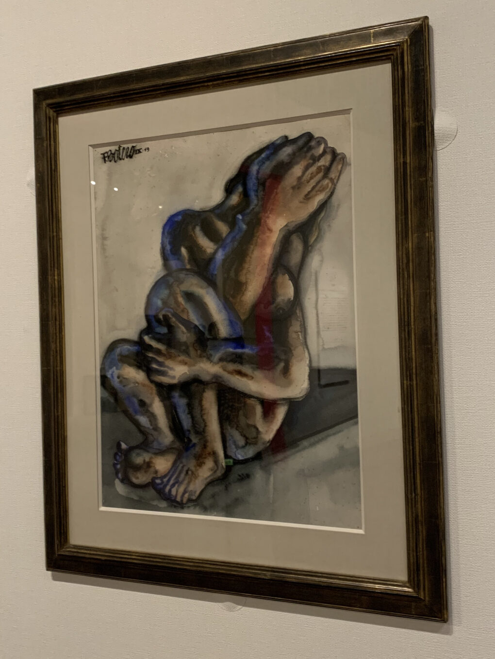 フェルナンド・ボテロ　「泣く女」　1949年　水彩/紙　56×43cm