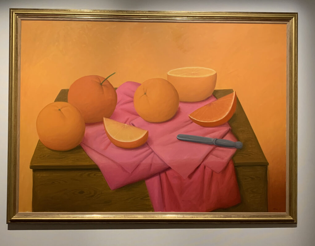 フェルナンド・ボテロ　「オレンジ」　2005年　油彩/キャンバス　148×206cm
