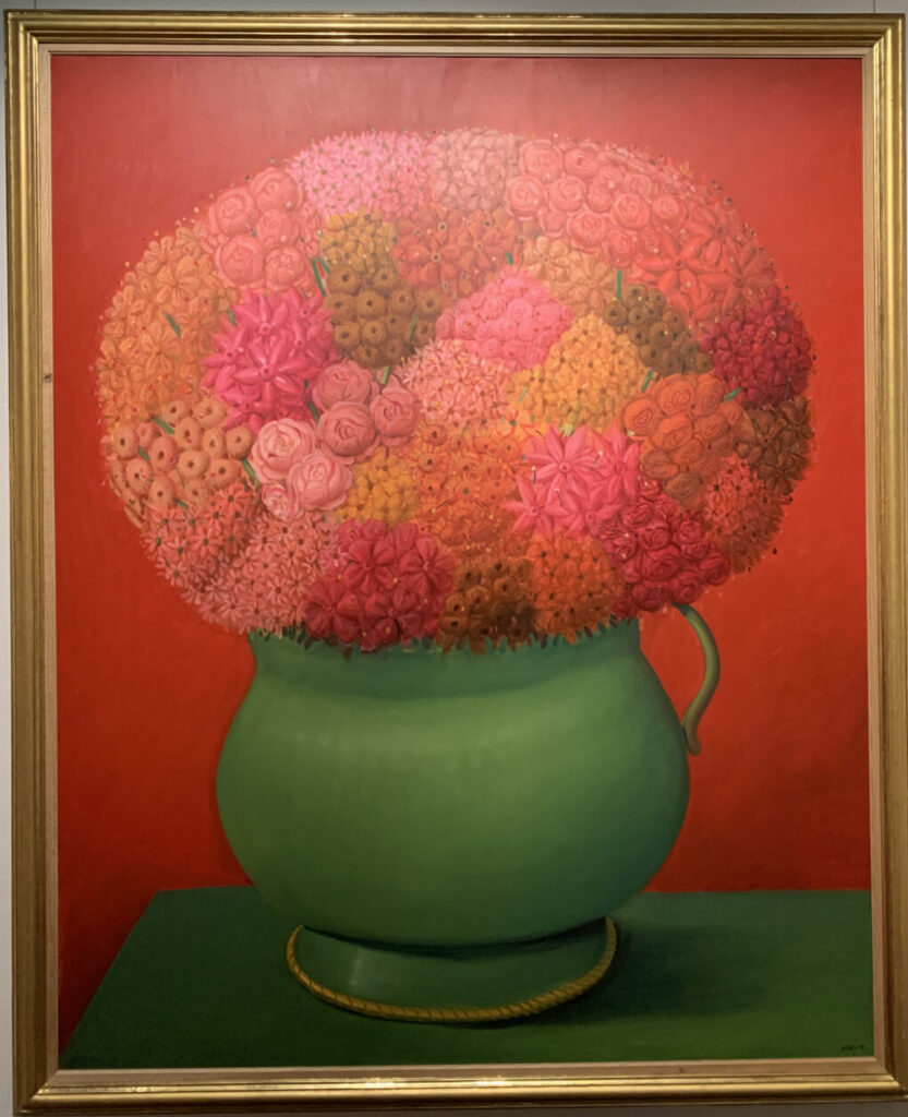 フェルナンド・ボテロ　「赤の花」　2006年　油彩/キャンバス　199×161cm