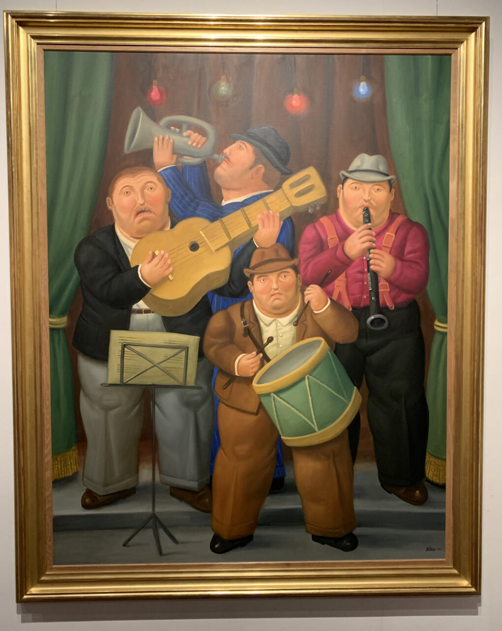 フェルナンド・ボテロ　「楽士たち」　2001年　油彩/キャンバス　183×144cm