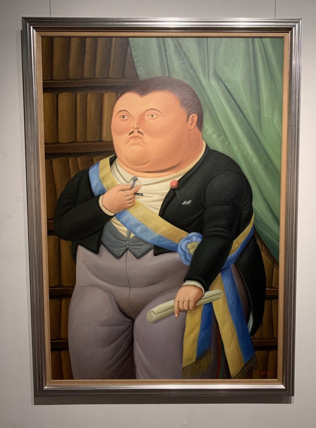 フェルナンド・ボテロ　「大統領」　1987年　油彩/キャンバス　185×127cm
