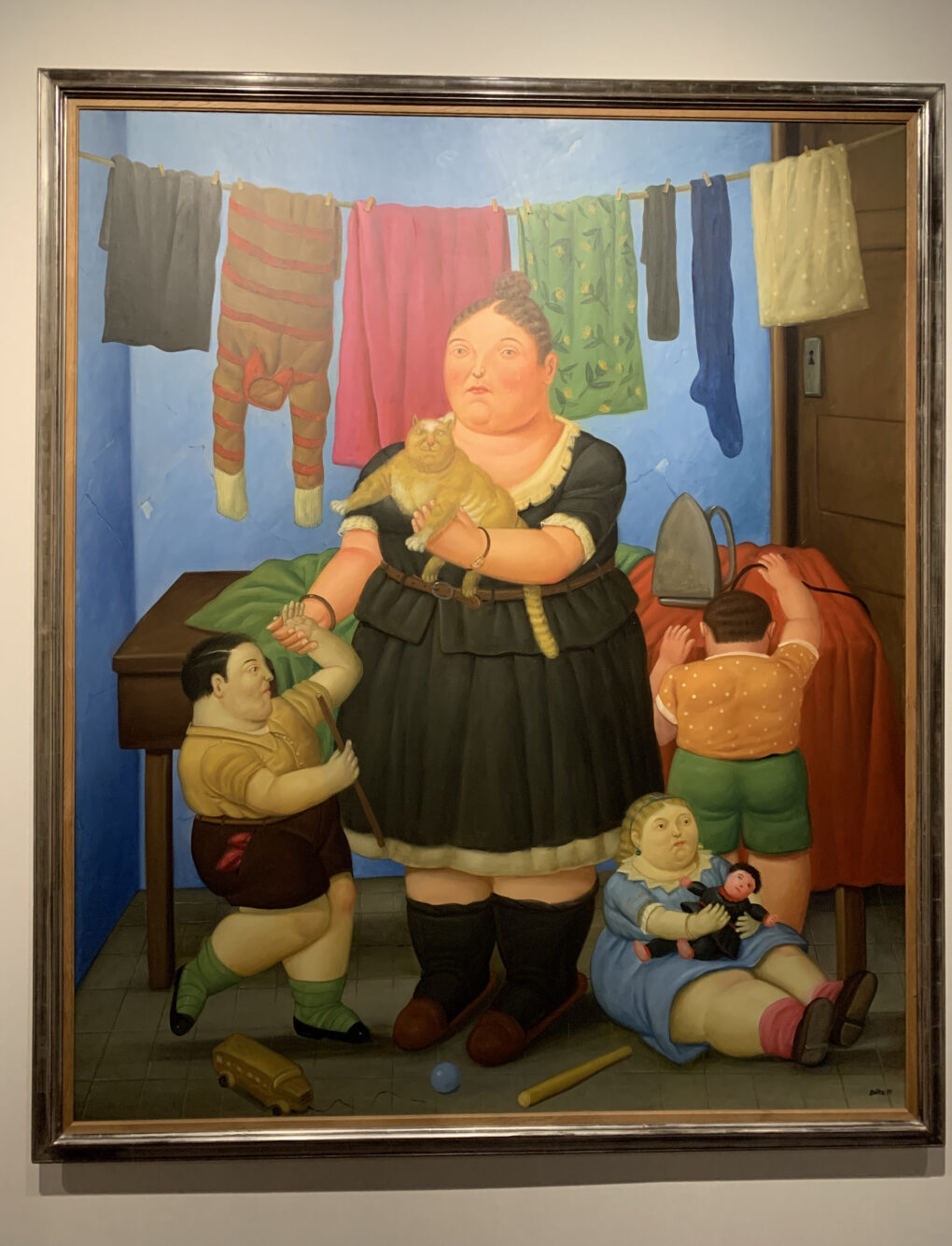 フェルナンド・ボテロ　「寡婦」　1997年　油彩/キャンバス　203×169cm
