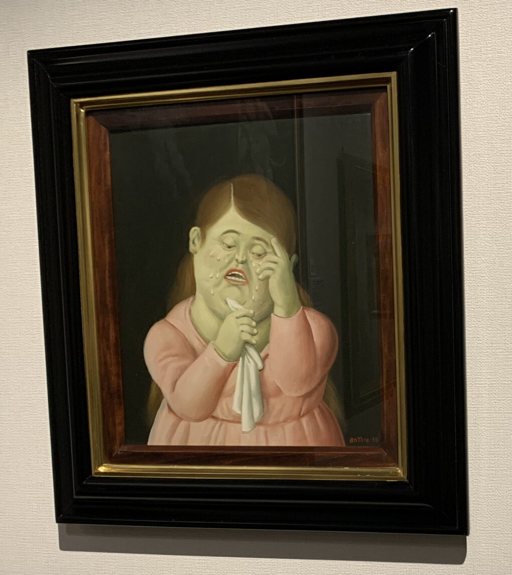 フェルナンド・ボテロ　「泣く女」　1998年　油彩/キャンバス　39×33cm