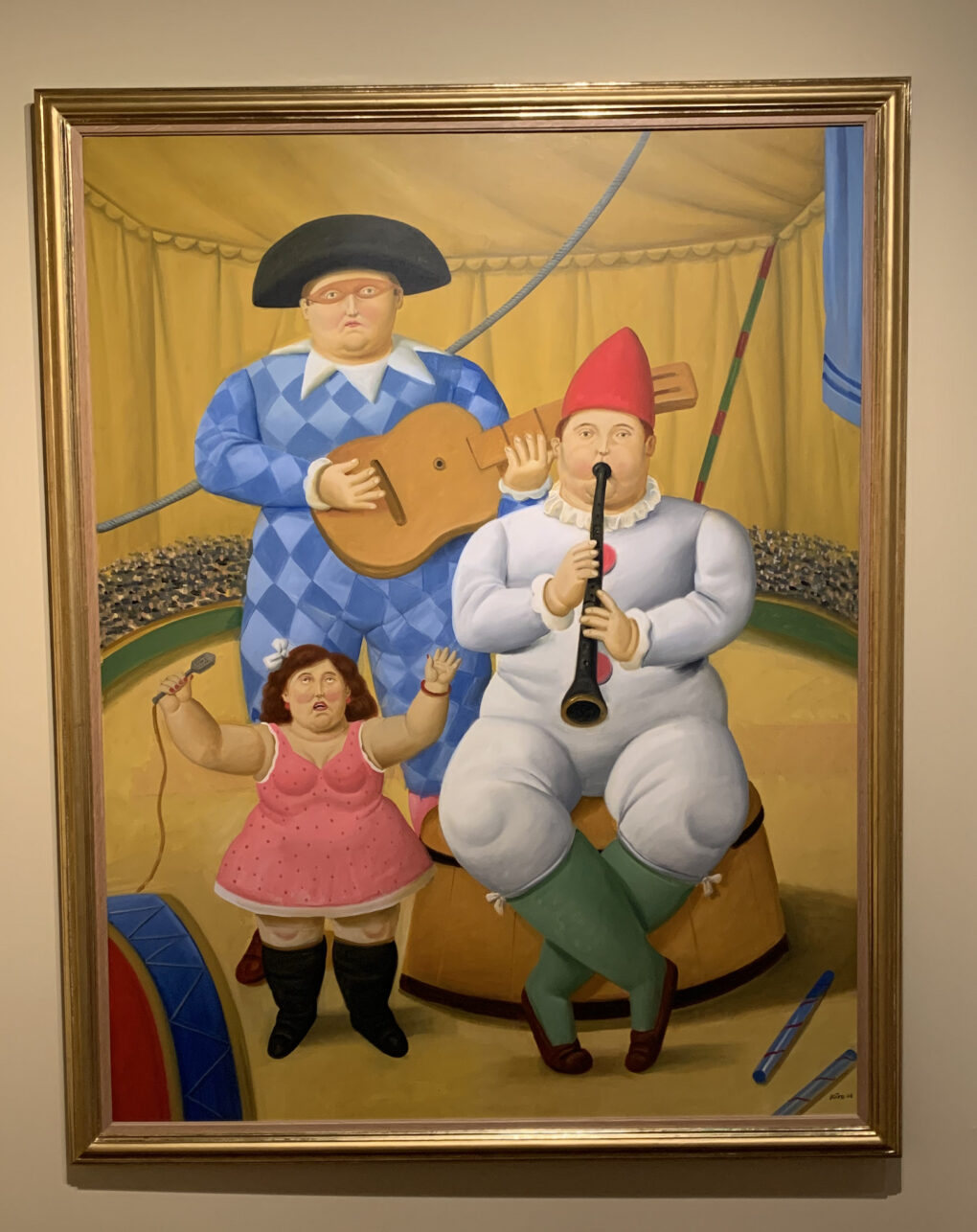 フェルナンド・ボテロ　「楽士たち」　2008年　油絵／カンヴァス　　　178×100cm