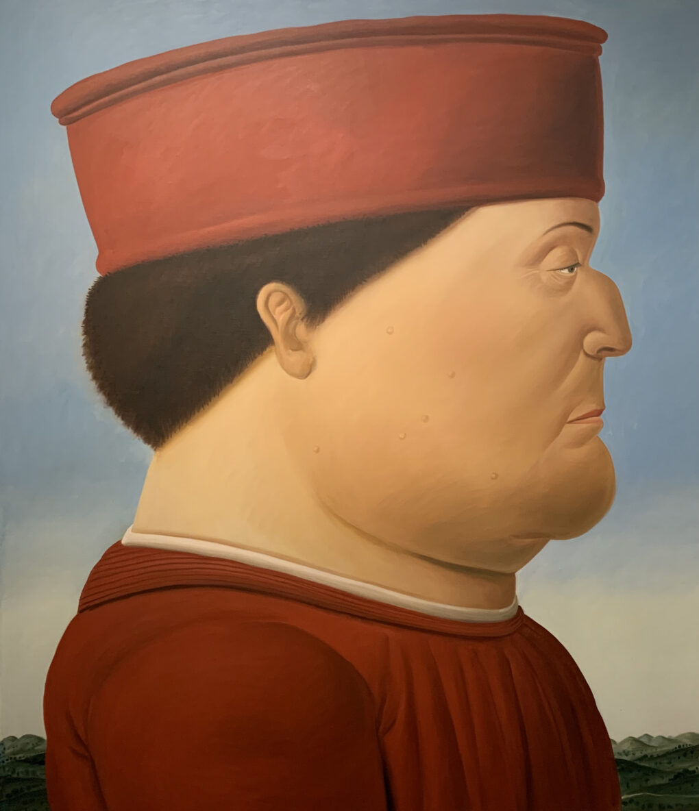フェルナンド・ボテロ　「ピエロ・デラ・フランチェスカにならって」　1998年　油絵／カンヴァス　　　　204×177cm