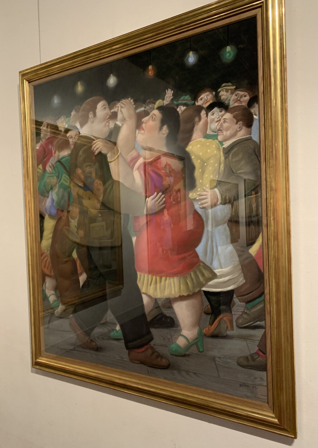 フェルナンド・ボテロ　「踊る人たち」　2002年　パステル/紙　142×118cm