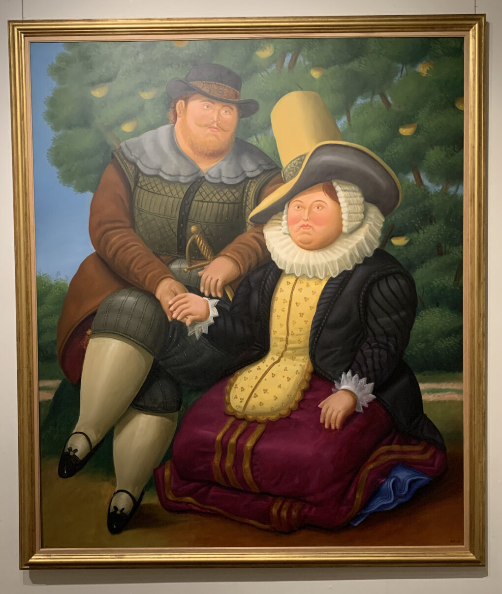 フェルナンド・ボテロ　「ルーベンスと妻」　2005年　油絵／カンヴァス　　　　205×173cm
