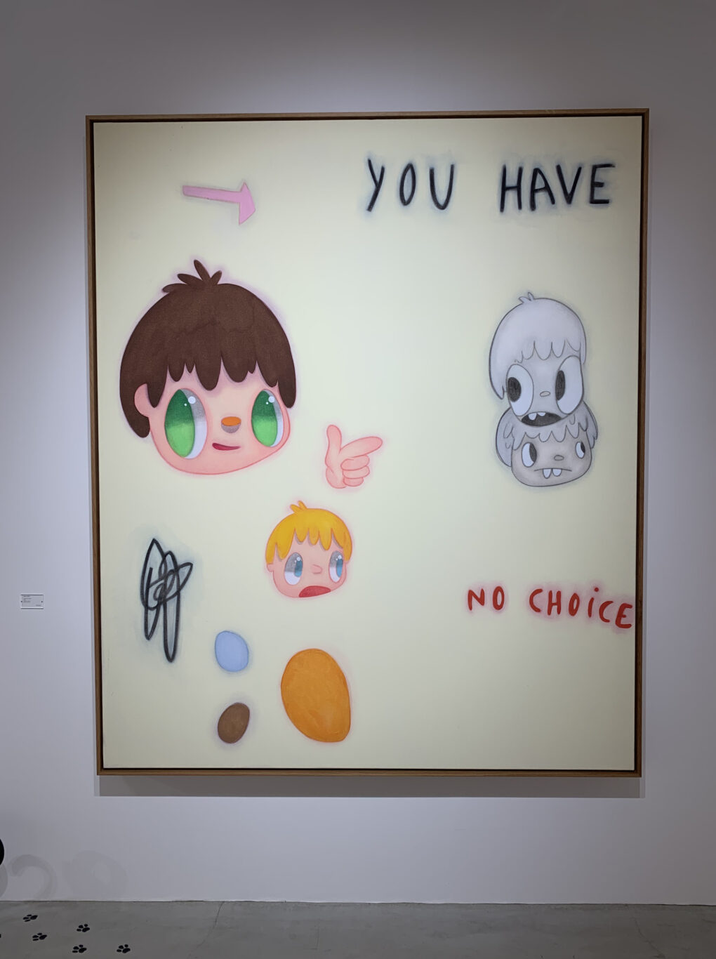  Javier Calleja    「You have no choice」　2018   Acrylic on canvas  H195×W162cm 