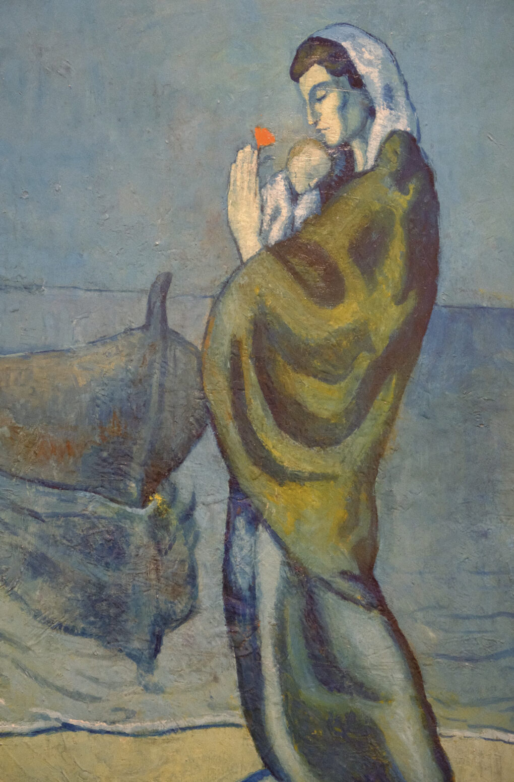 PICASSO　 海辺の母子像　　油彩/カンヴァス　1902 　81.７×59.８　ポーラ美術館