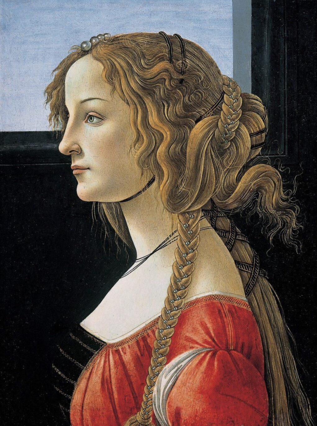 サンドロ・ボッティチェリ《横向きの若い女性の肖像画》