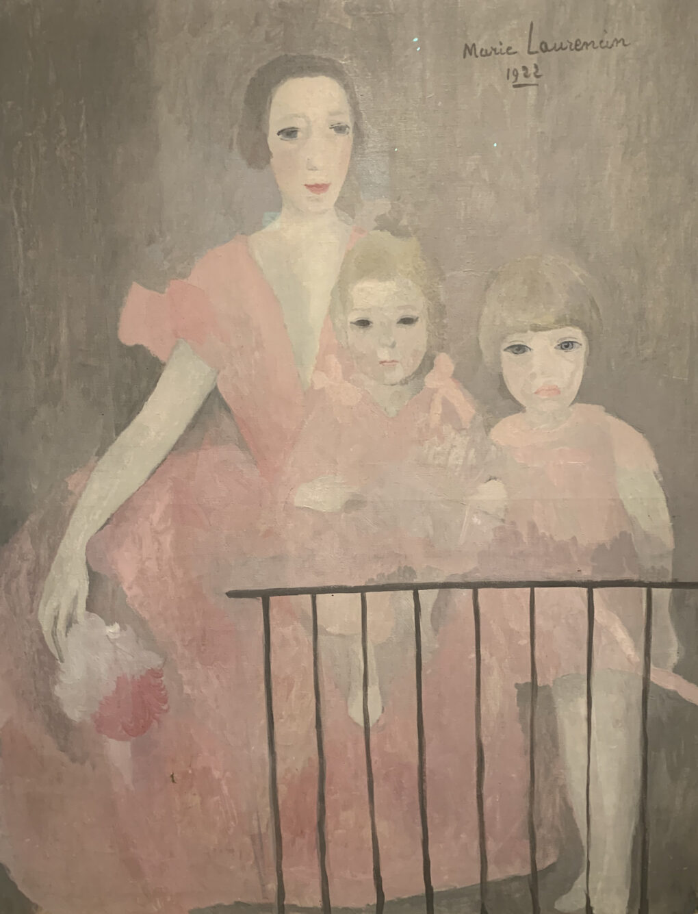 Marie Laurencin マリー・ローランサン　ニコル・グルーと二人の娘、ブノワットとマリオン