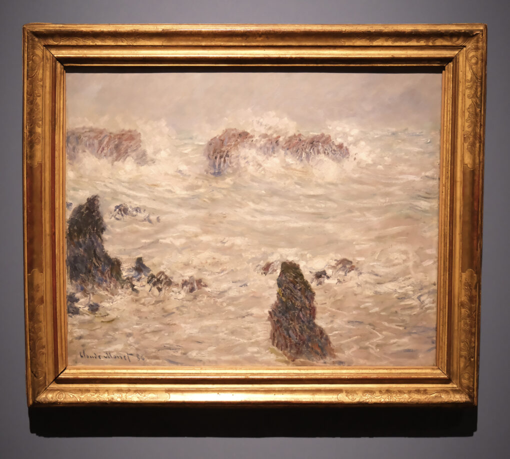Claude Monet クロード・モネ　《嵐のベリール》  1886年　  油彩、カンヴァス　オルセー美術館