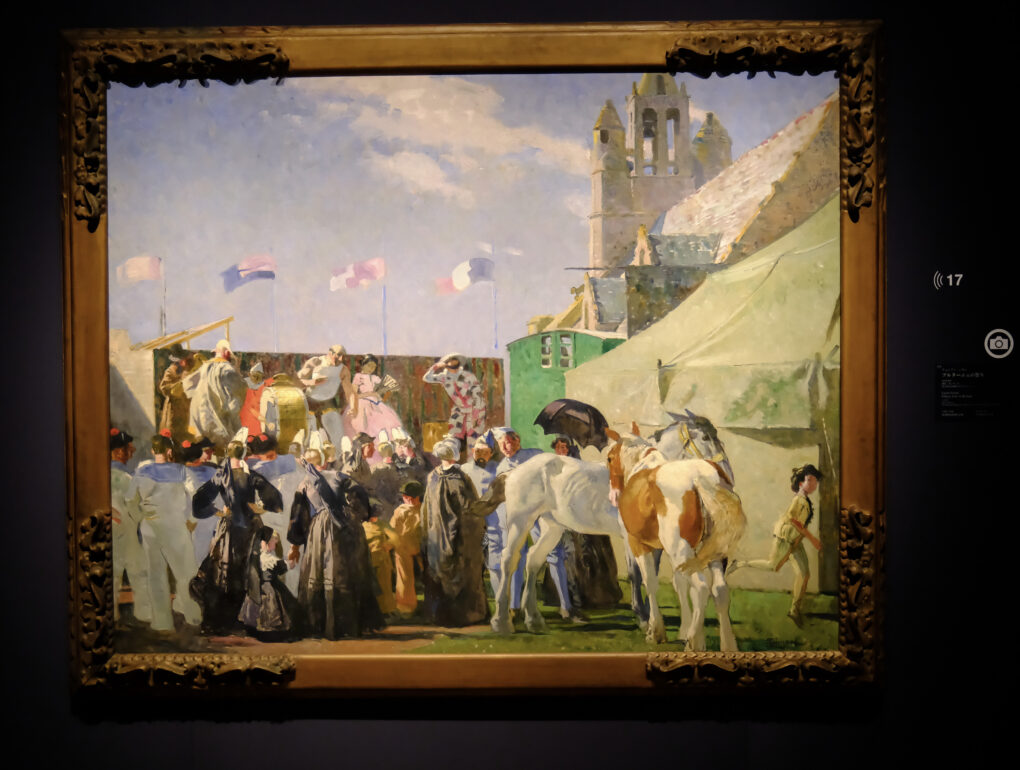 リュシアン・シモン　《ブルターニュの祭り》  1919年　油彩、カンヴァス　国立西洋美術館（松方コレクション）