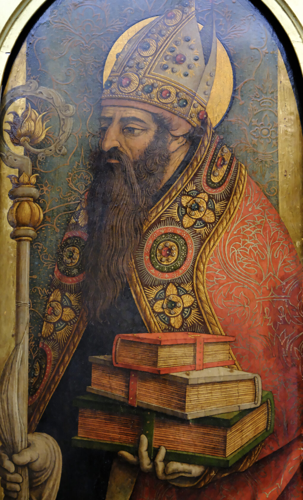 カルロ・クリヴェッリ　　《聖アウグスティヌス》　1487年　テンペラ/板