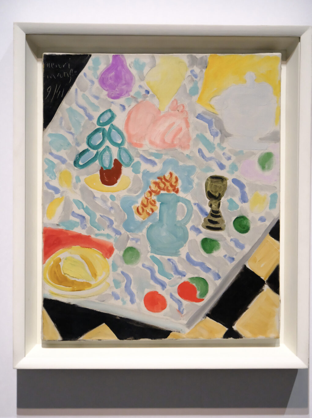 マティス　《緑色の大理石のテーブルと静物》　194年　油彩/カンヴァス　ポンピドゥー・センター/国立近代美術館蔵