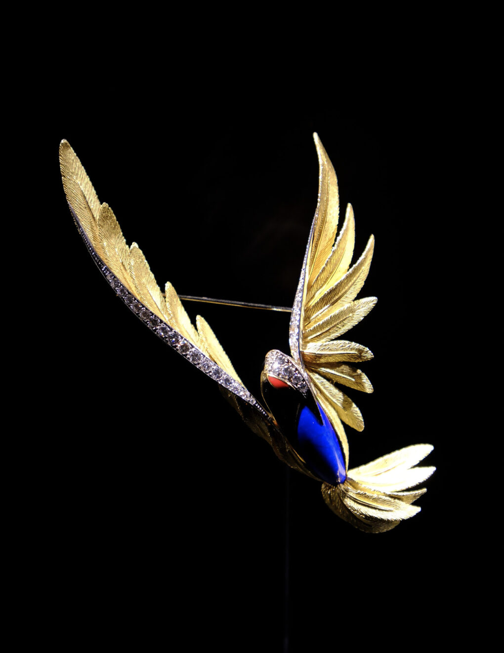 インターメディアテク　極楽鳥　ピエール・ステルレ　鳥のブローチ