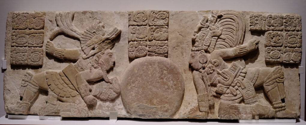 トニナ石彫　　マヤ文明　727年　マヤ文明　トニナ、アクロポリス、水の宮殿出土　メキシコ国立人類学博物館