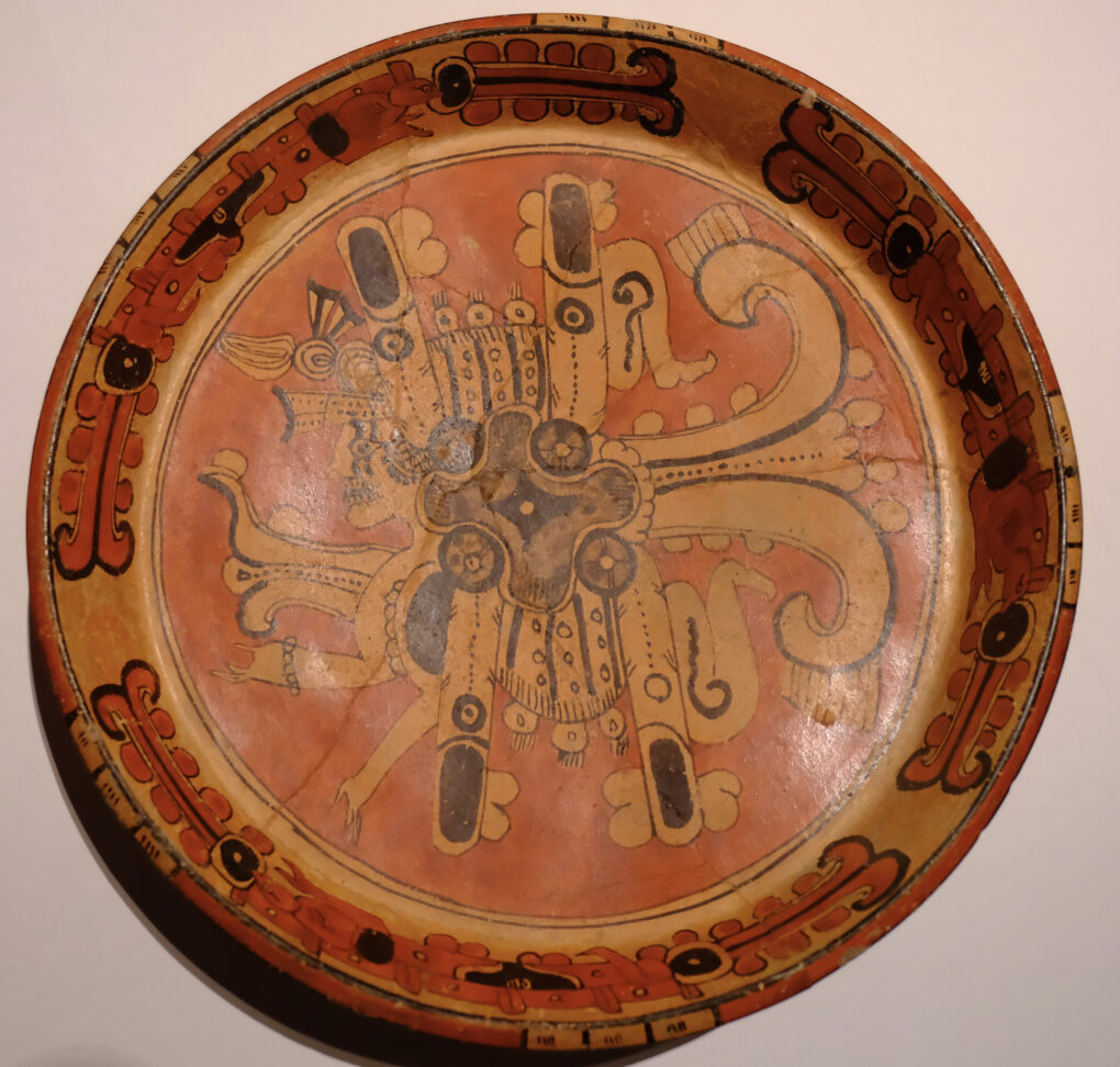 星の記号の土器　マヤ文明　700〜830年　マヤ文明　ユカタン地方人類学博物館