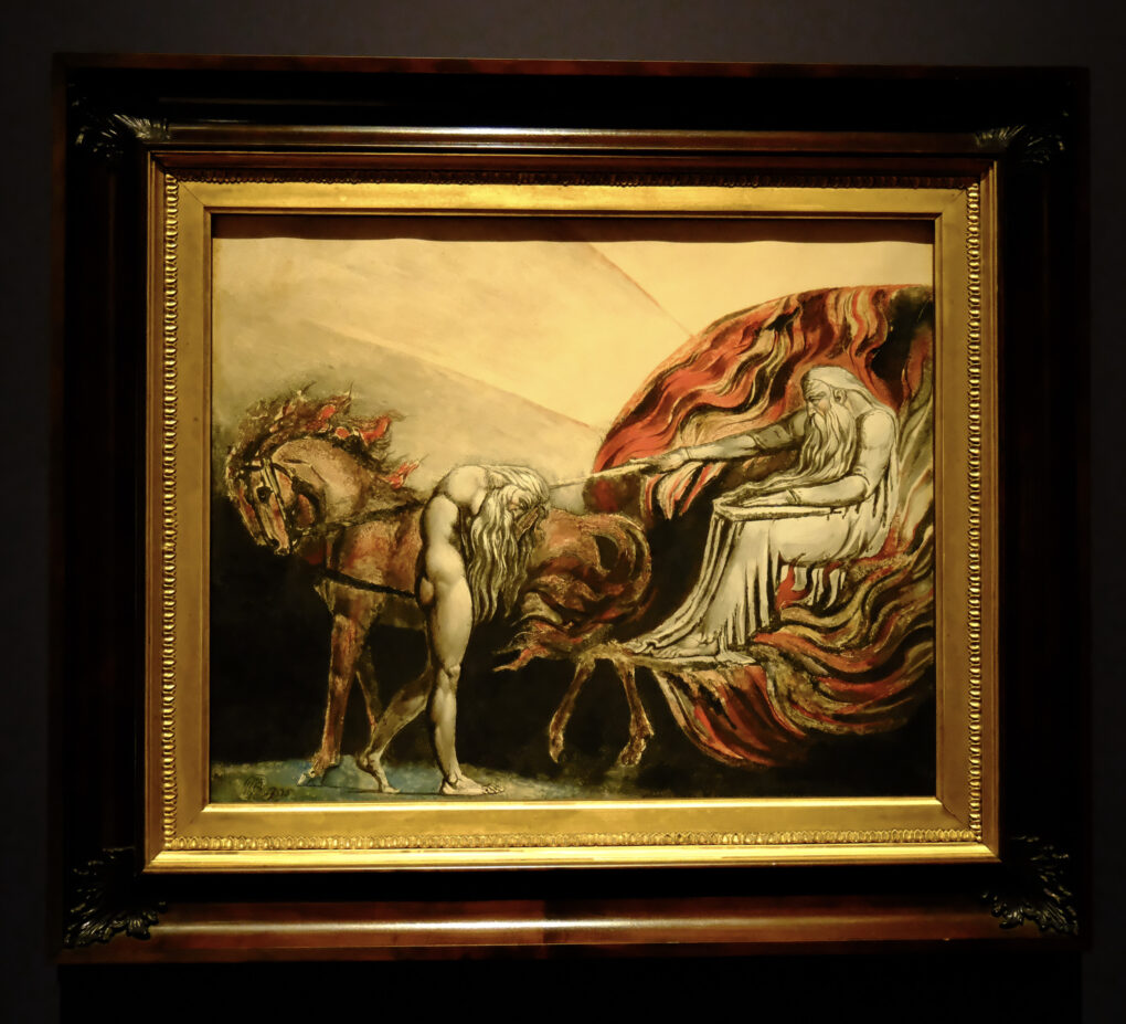 William Blake 　ウィリアム・ブレイク　アダムを裁く神　1795年　テート美術館展　新国立美術館