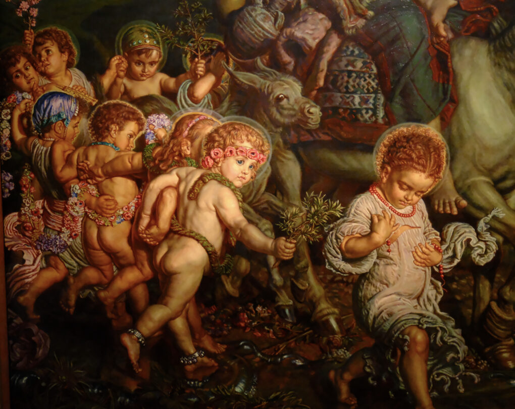 ウィリアム・ホルマン・ハント　　無垢なる幼児たちの勝利　　　1883年　テート美術館展　新国立美術館