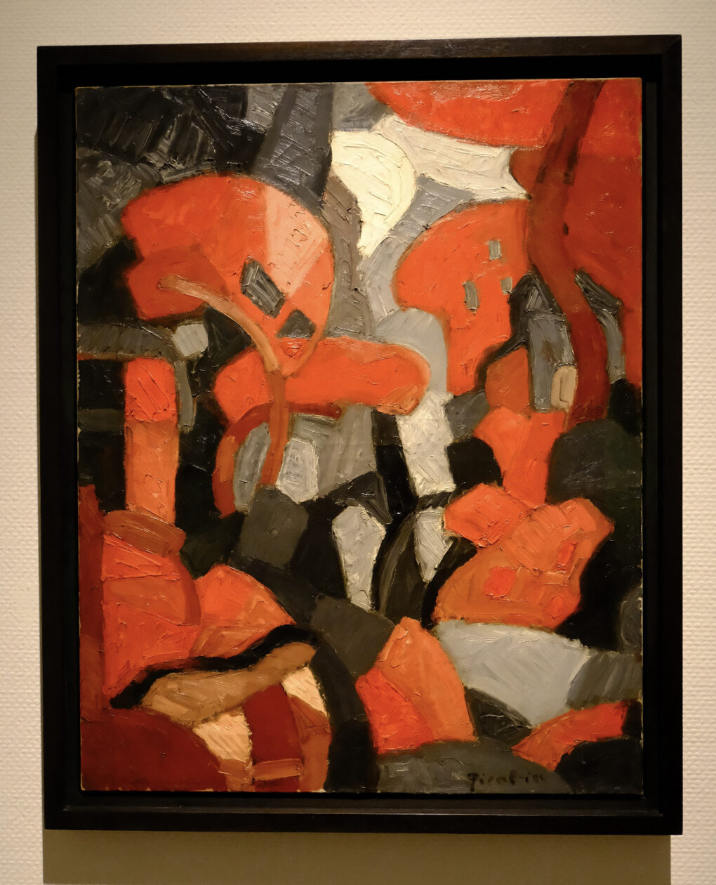 キュビスム展　フランシス・ピカビア　赤い木　1912年　ポンピドゥーセンター　